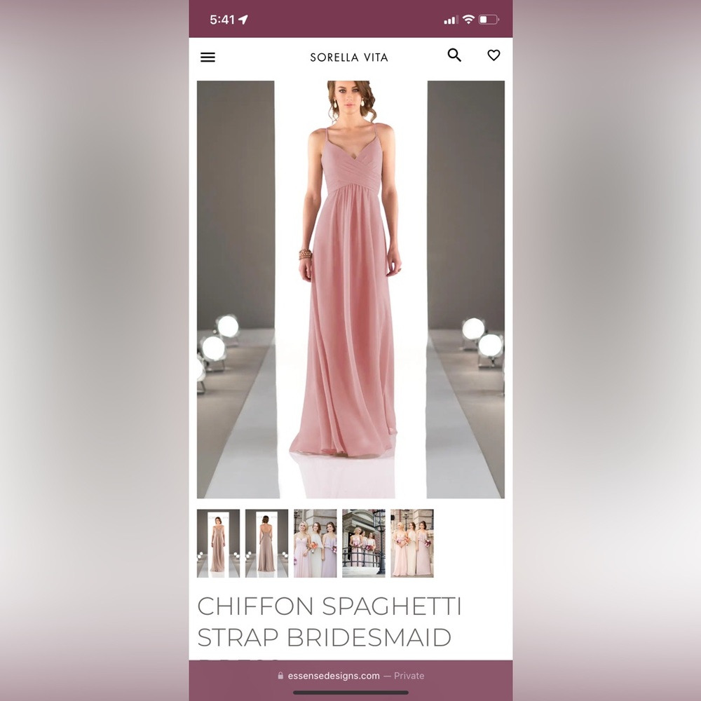 Sorella Vita 8798 DesertRose / Dusty Rose Bridesmaid Dress